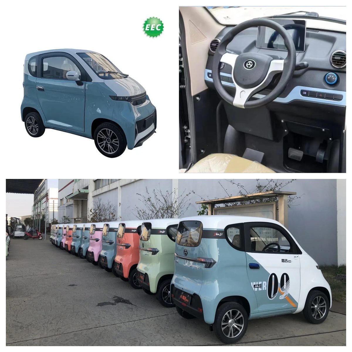 2024 Hot Affordable and Reliable New Energy Vehicles 4 Wheel Electric Vehicle 2000W E Motor Electric Fully Enclosed cars