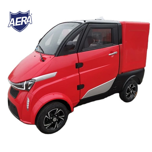 AERA-J2C Fast food truck closed electric car Chinese extended cab mini van truck with EEC CE COC certificate