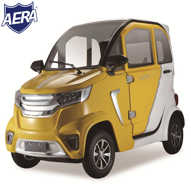 AERA-UM4 2023 New Energy EEC/COC Certificate High Speed Enclosed 3 Seater Mini Adult 4 Wheel Electric Car with Air Conditioning