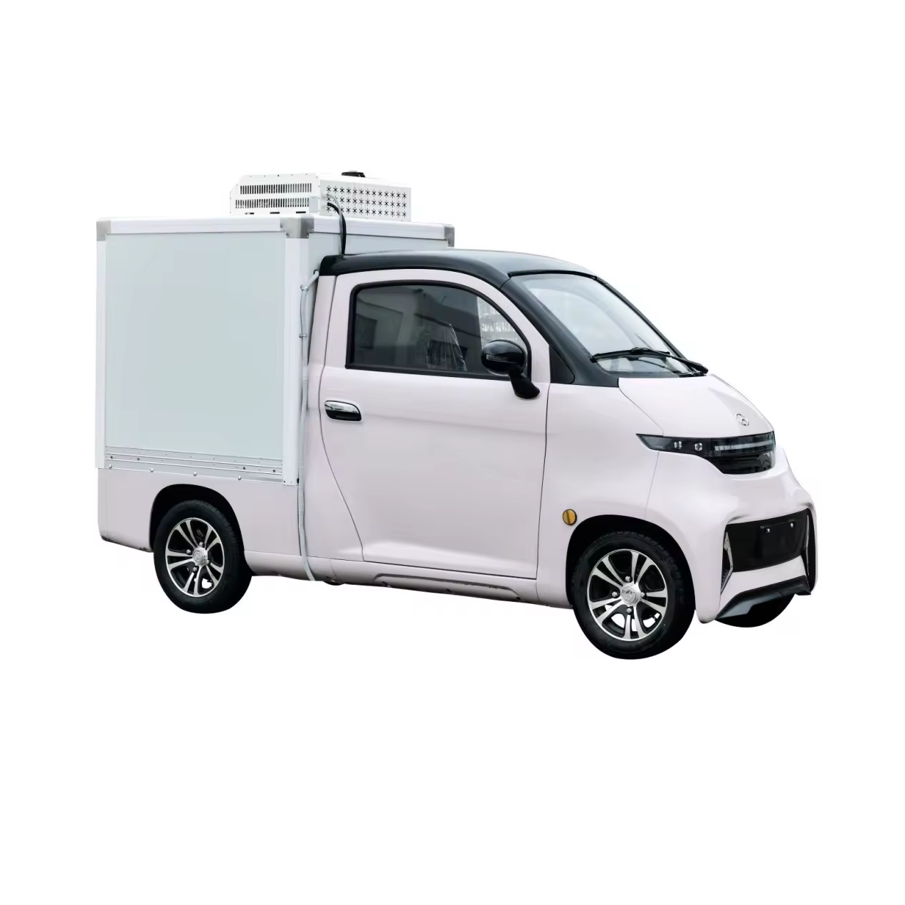 eec mini electric car pickup customized cargo box food delivery van mini electric car with electric window truck with ac