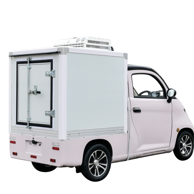 Lowest price mini ice cream truck with -25 degree refrigerator 60 KM/H food delivery vehicle