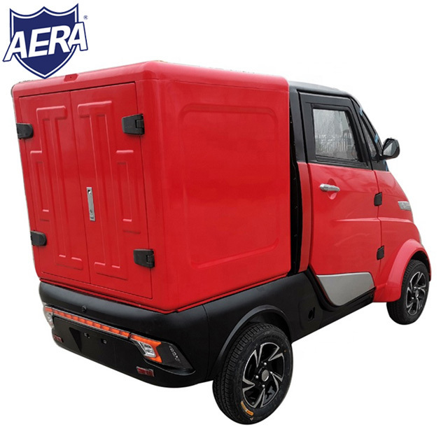 AERA-J2C Fast food truck closed electric car Chinese extended cab mini van truck with EEC CE COC certificate