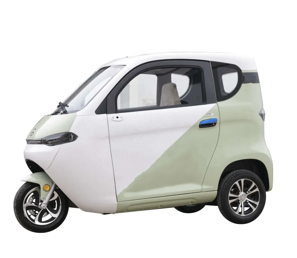 custom closed cabin motor tricycle eec l6e 2000w lithium battery powered luxury enclosed delivery tricycle 3 wheel moped car