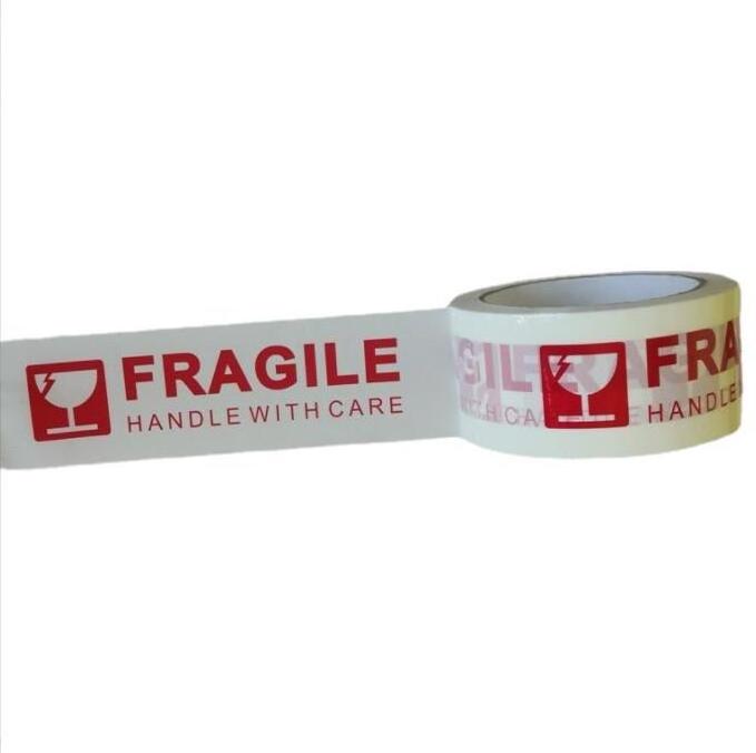 fragile packing tape adhesive security box parcel packaging seal tape with logo