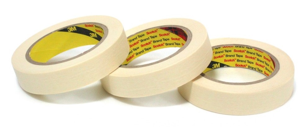 Yellow Masking Tape Crepe Paper Masking Tape With Acrylic Adhesive