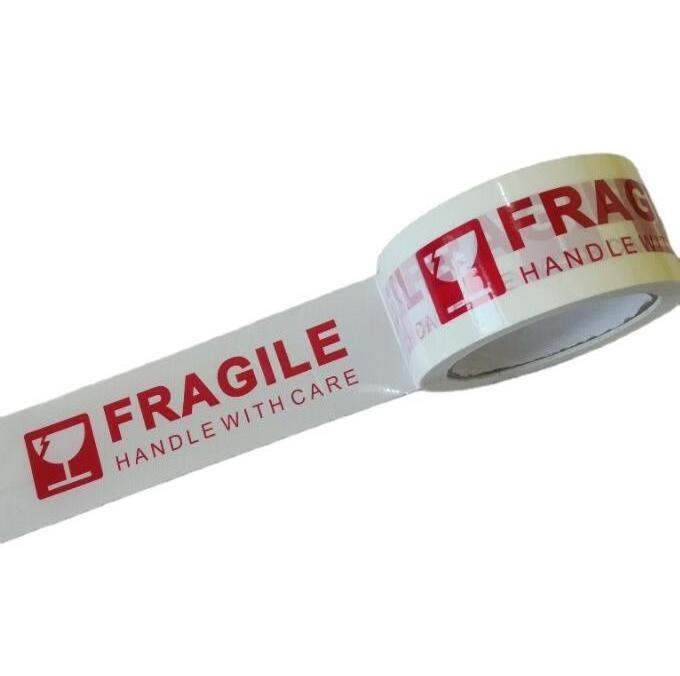 fragile packing tape adhesive security box parcel packaging seal tape with logo