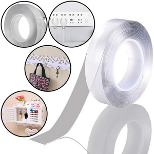 Washable Adhesive Tape Traceless Reusable Silicone Tape Nano Tape for Glass Metal Kitchen