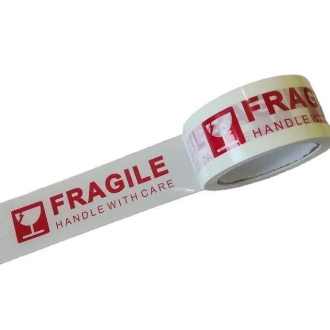 fragile packing tape adhesive security box parcel packaging seal tape with logo