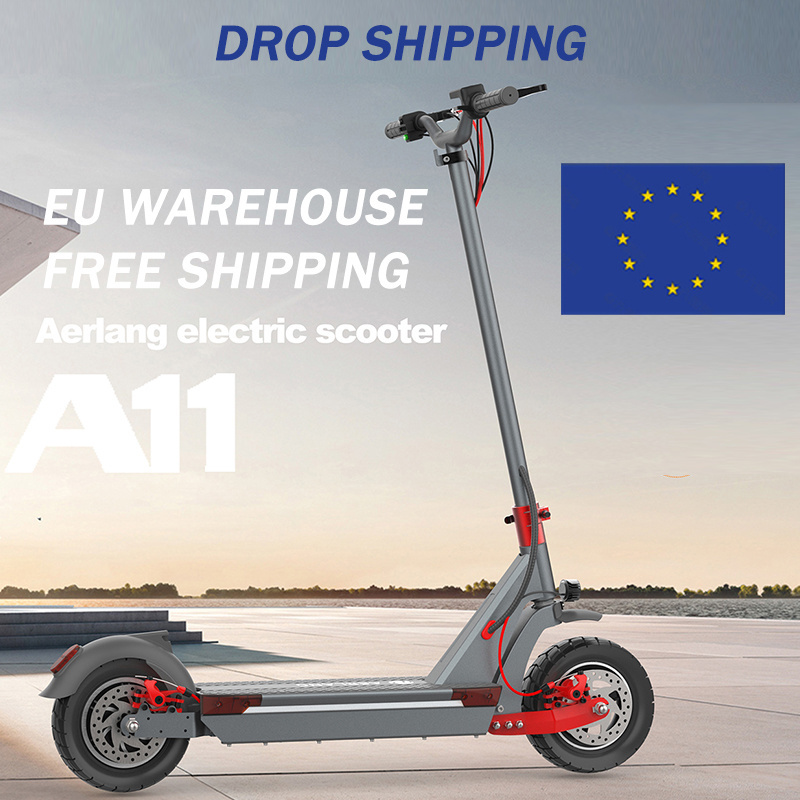 Eu Warehouse Fast Shipping Foldable Powerful Electric Scooters 10 Inch Fat Tire Electric Scooter For Adult