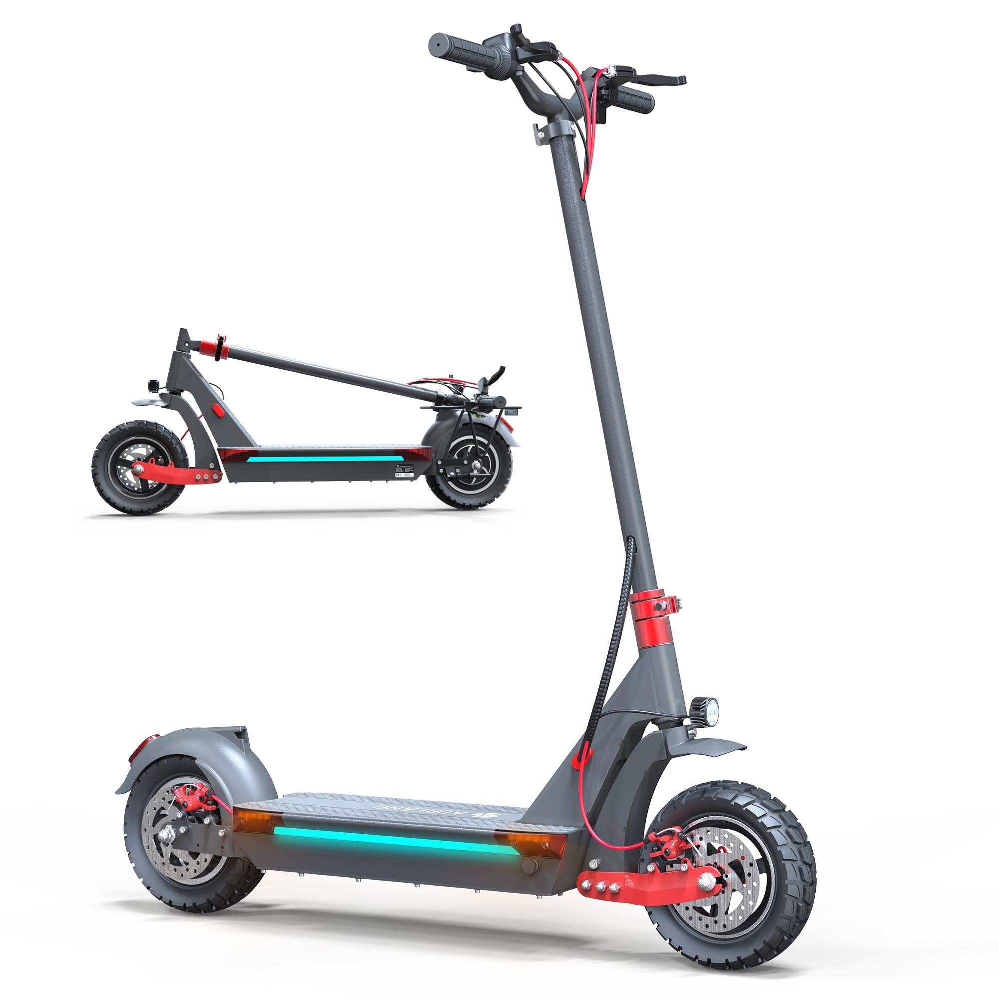 New Style Fat Tire Off Road Electric Scooter Front And Rear Suspension Electric Scooters Frame