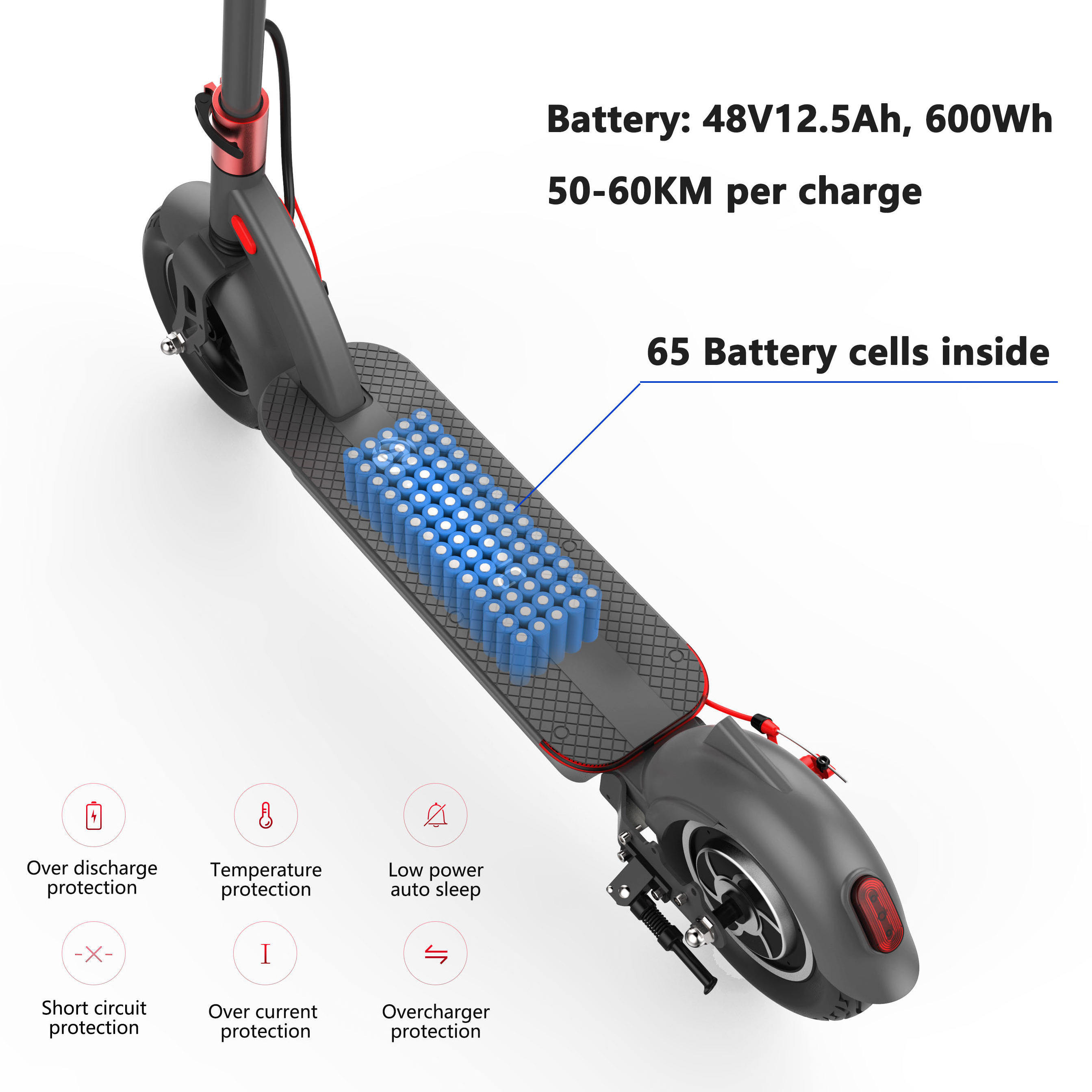 Factory Hot selling High Power Off Road Electric Scooter Two Wheels Portable Adult Scooter