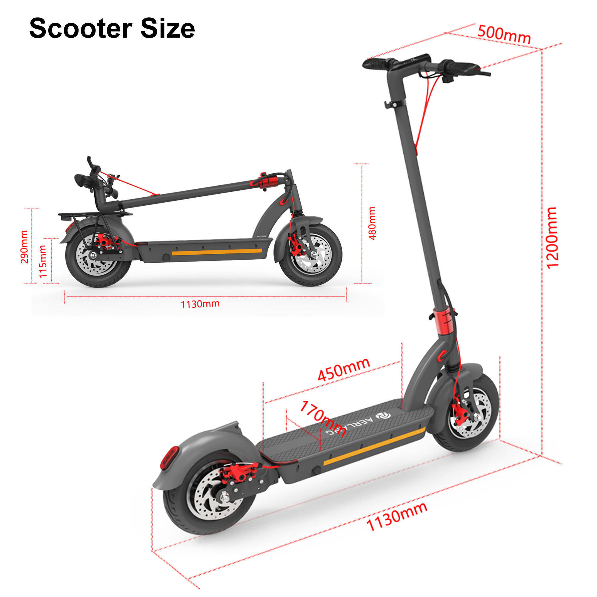 Factory Hot selling High Power Off Road Electric Scooter Two Wheels Portable Adult Scooter