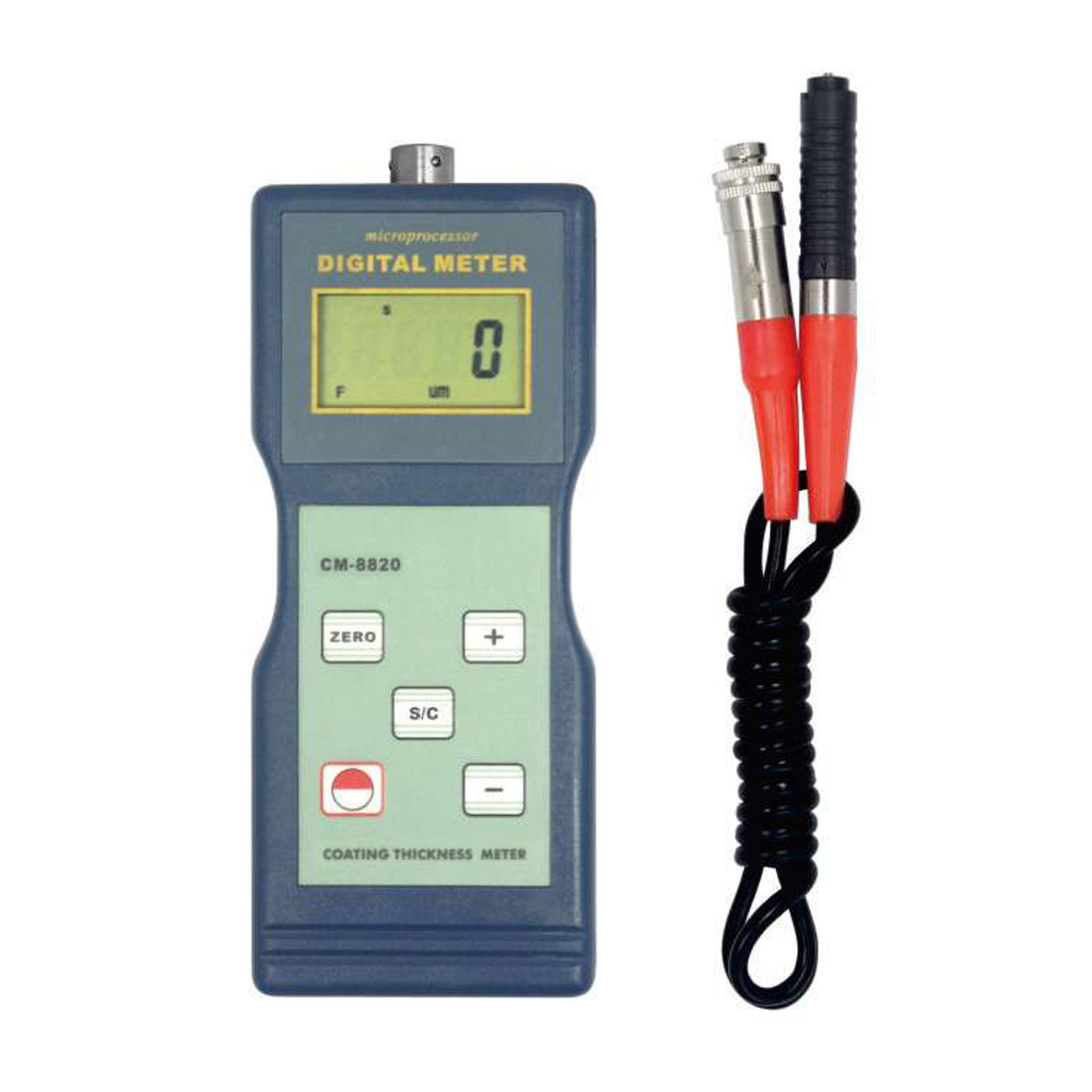 CM-8820 Digital Thickness Gauge High Resolution Coating Thickness Meter Measuring Range 0~2000 um