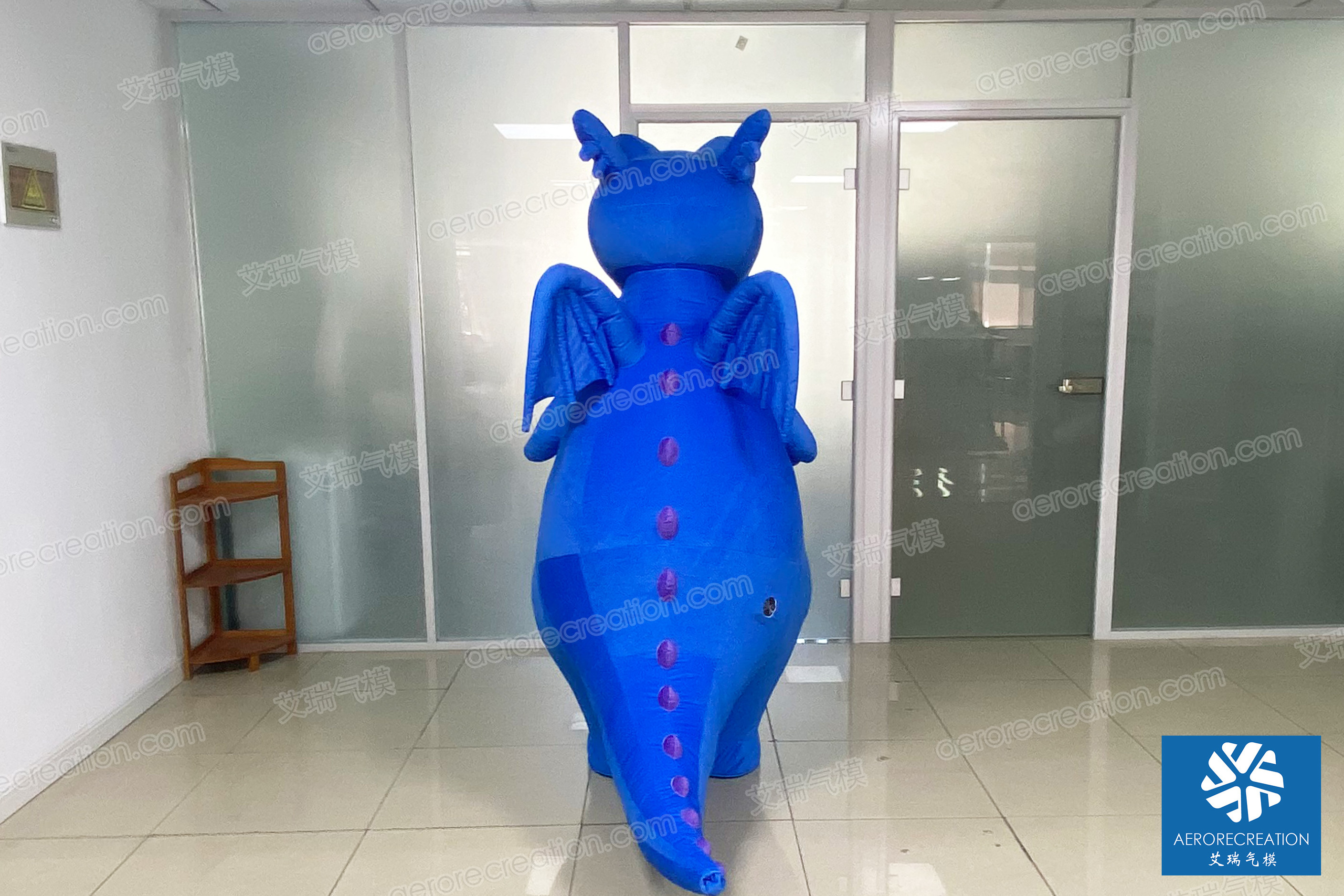 Aero 2.1m custom inflatable walking costume inflatable mascot advertising inflatable dragon