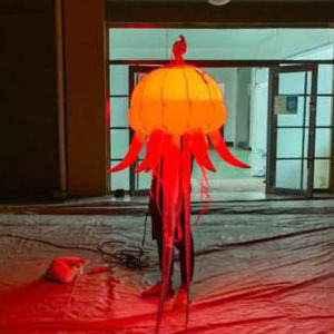 Aero hot sale light jellyfish for events custom party night club LED decoration giant inflatable jellyfish