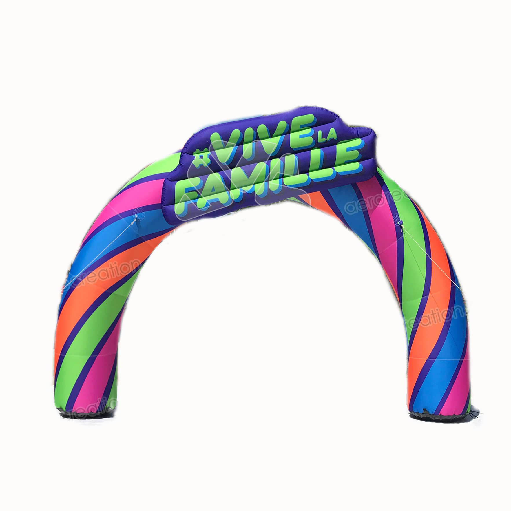 Aero The Best price colorful inflatable Round arch outdoor event Advertising inflatable Rainbow arch