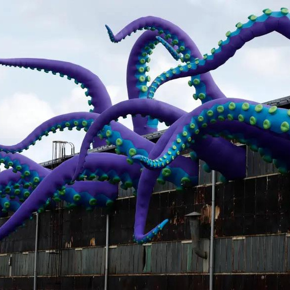 Aero outdoor decorative inflatable art octopus feet event decoration custom advertising inflatable tentacle