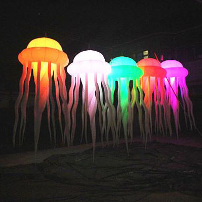 Aero hot sale light jellyfish for events custom party night club LED decoration giant inflatable jellyfish