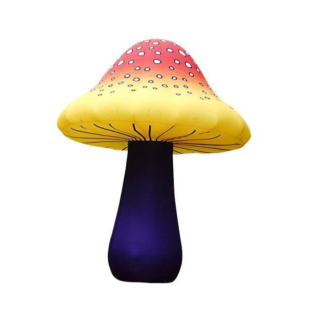 Aero giant inflatable mushroom printed for Christmas with light events decoration LED inflatable mushroom