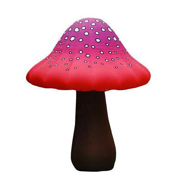 Aero giant inflatable mushroom printed for Christmas with light events decoration LED inflatable mushroom