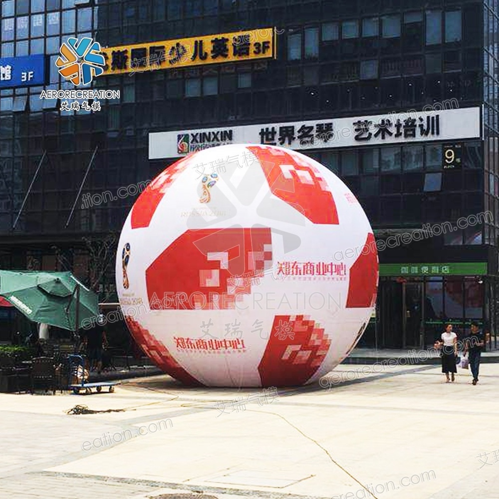 Aero Inflatable football/ soccer advertising pvc inflatable ball giant football