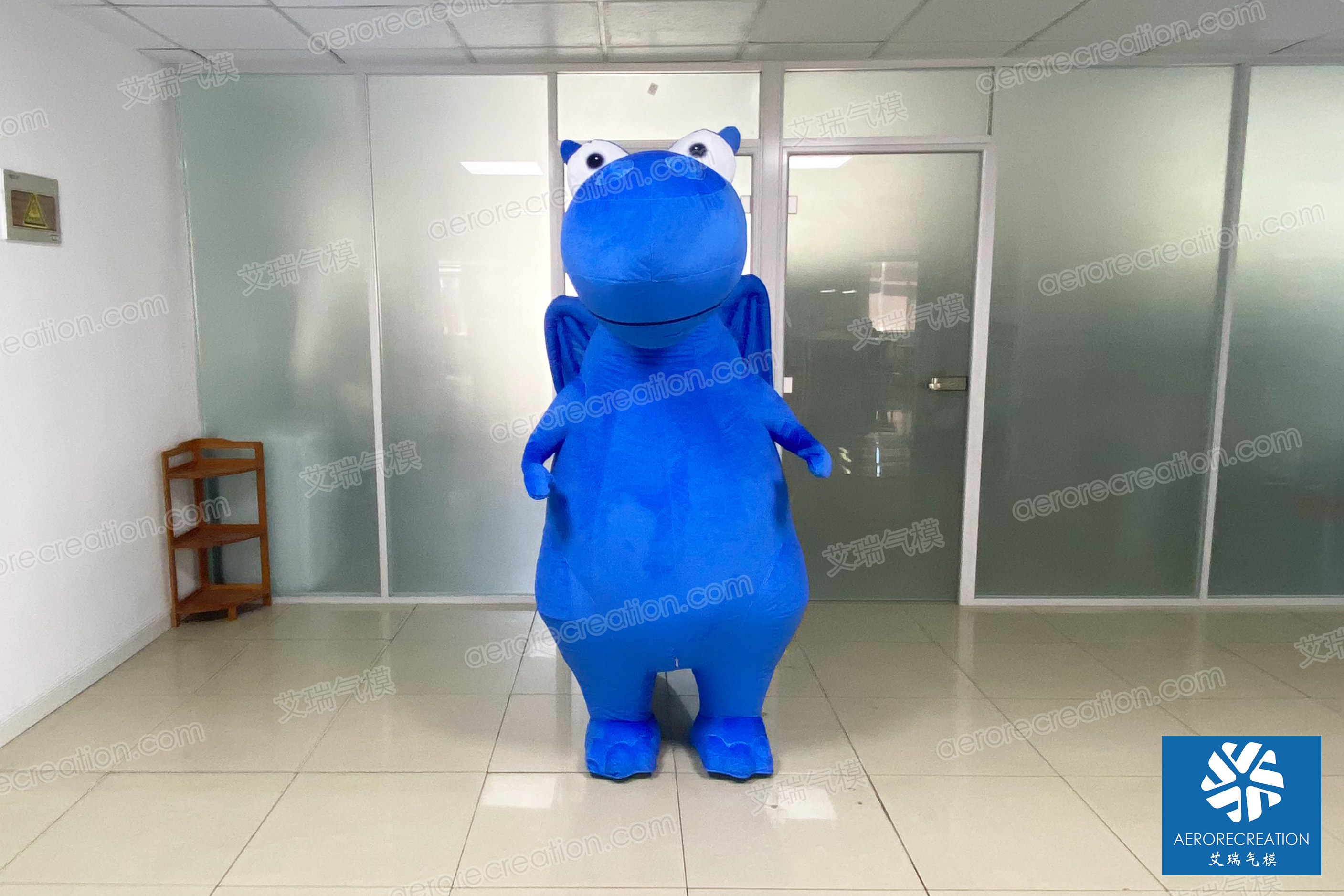 Aero 2.1m custom inflatable walking costume inflatable mascot advertising inflatable dragon