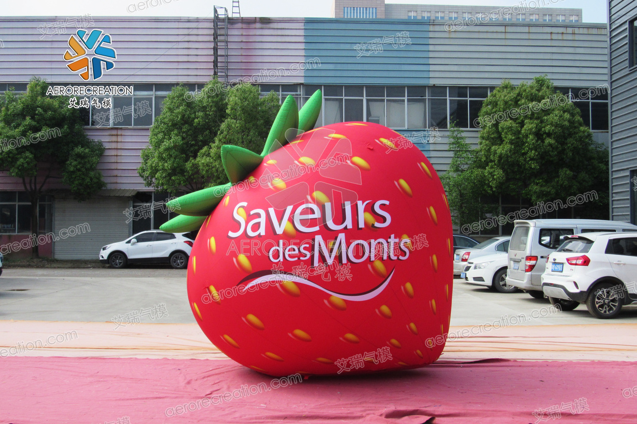 Decorative commercial inflatable fruit strawberry Customized advertising inflatable pineapple inflatable fruit basket