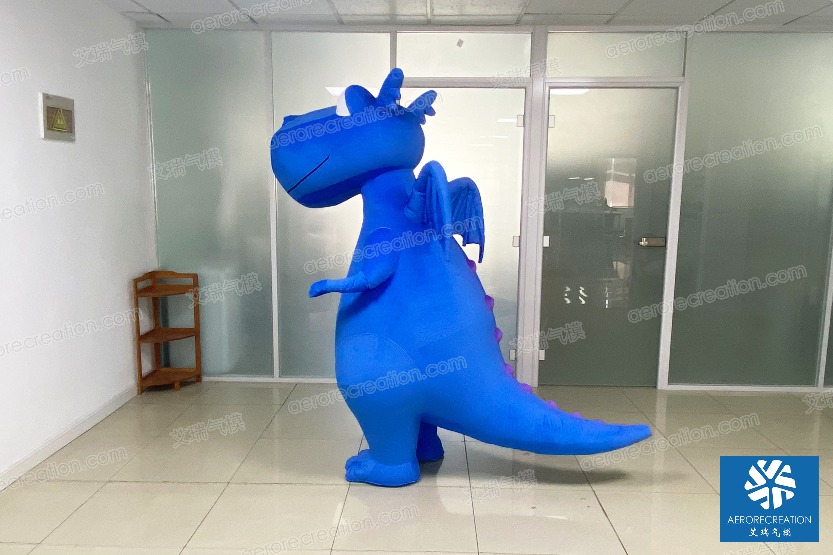 Aero 2.1m custom inflatable walking costume inflatable mascot advertising inflatable dragon