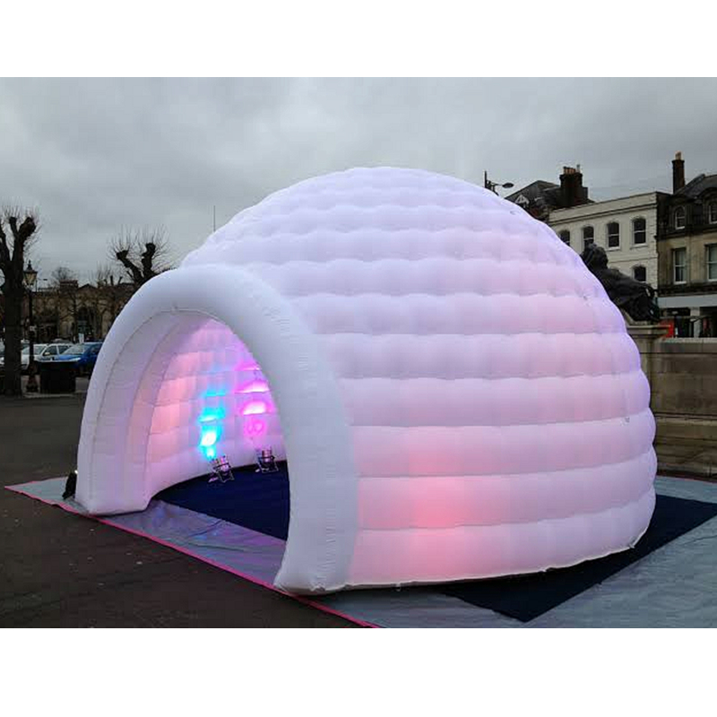 Aero Advertising giant  inflatable tent with led light  inflatable igloo dome house tent for Promotional Exhibitions