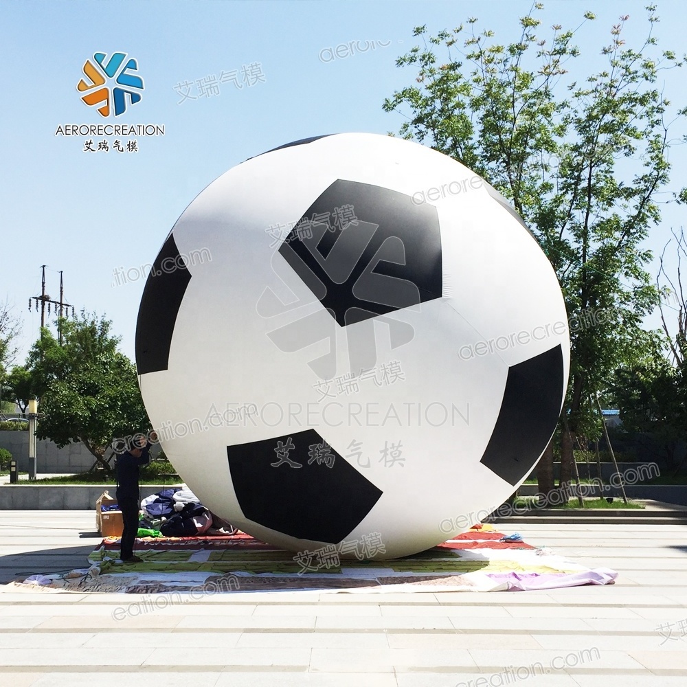 Aero Inflatable football/ soccer advertising pvc inflatable ball giant football