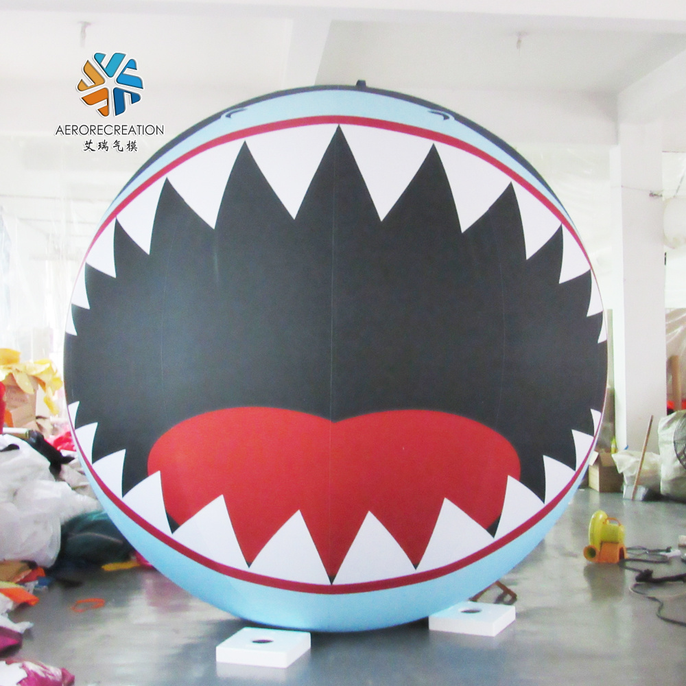 Aero Hot selling giant shark inflatable ball suit inflatable toys for kids LED costume advertising inflatable balls for people