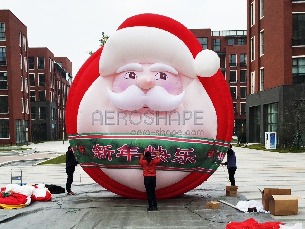 Inflatables festival decorations Inflatable santa claus balloon for Christmas decoration