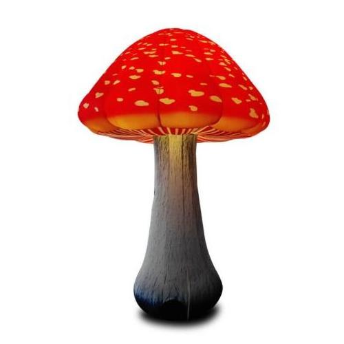 Aero giant inflatable mushroom printed for Christmas with light events decoration LED inflatable mushroom