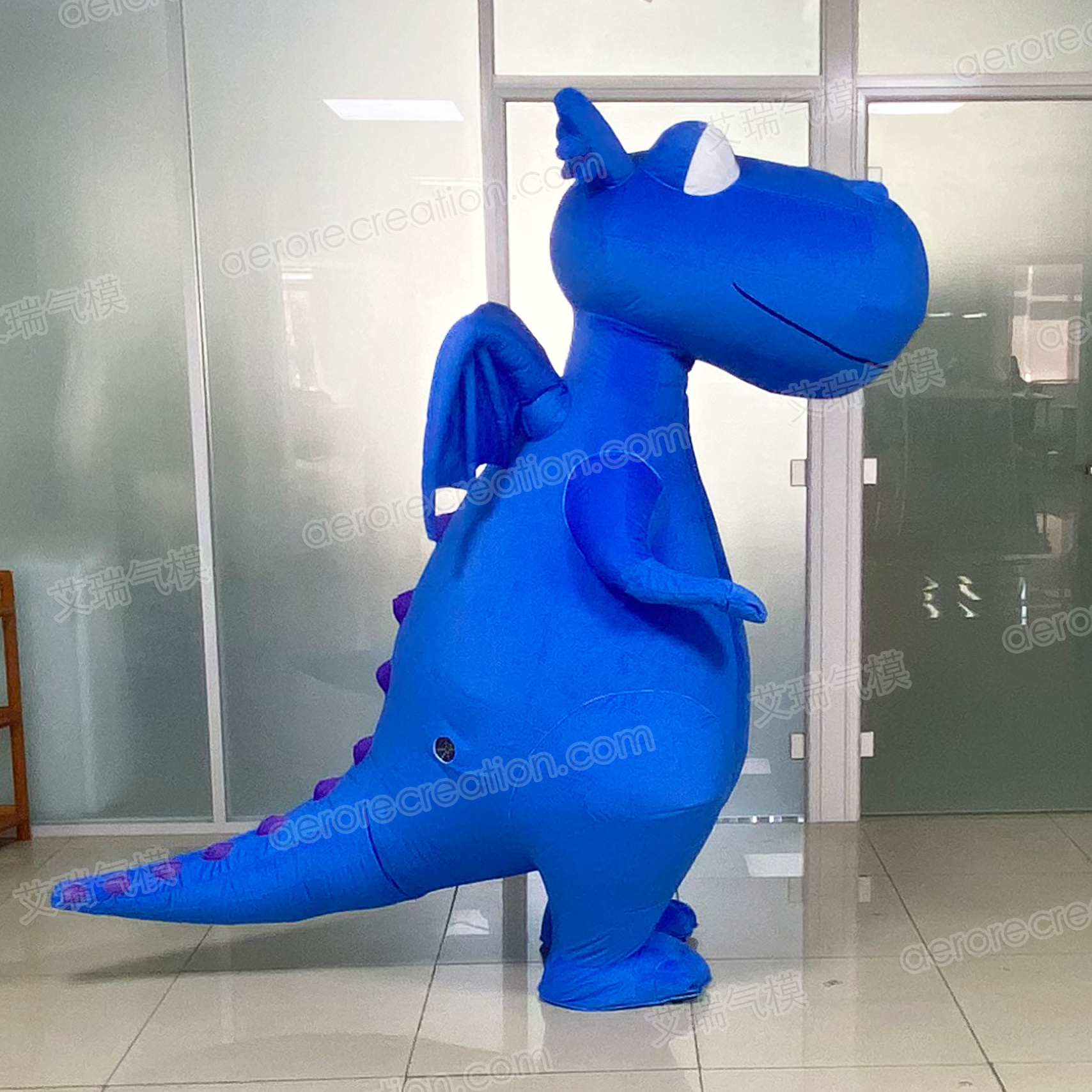 Aero 2.1m custom inflatable walking costume inflatable mascot advertising inflatable dragon