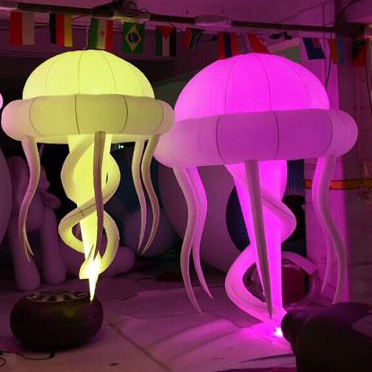 Aero hot sale light jellyfish for events custom party night club LED decoration giant inflatable jellyfish