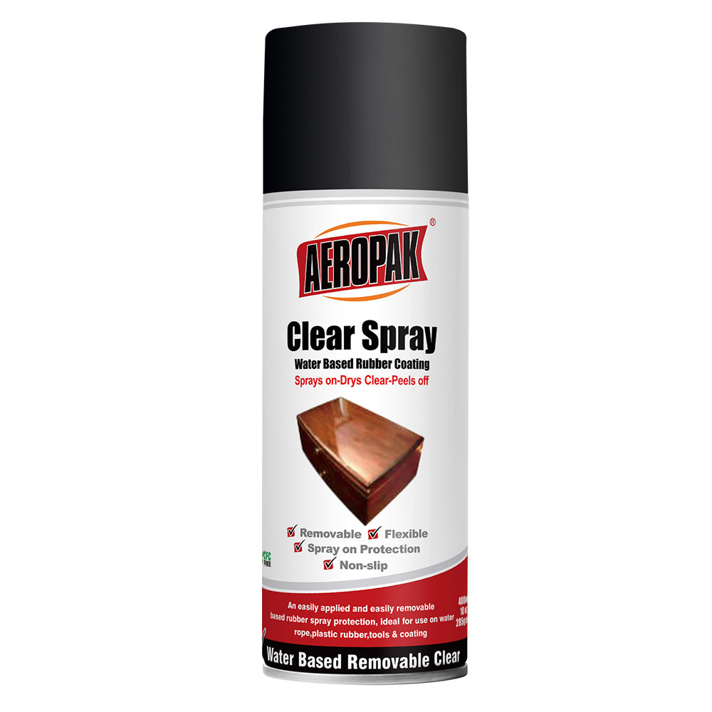 Aeropak 400ml Aerosol Removable Transparent Clear Lacquer Spray Paint