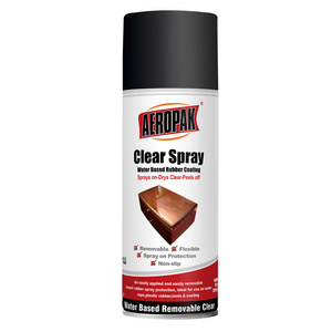 Aeropak 400ml Aerosol Removable Transparent Clear Lacquer Spray Paint