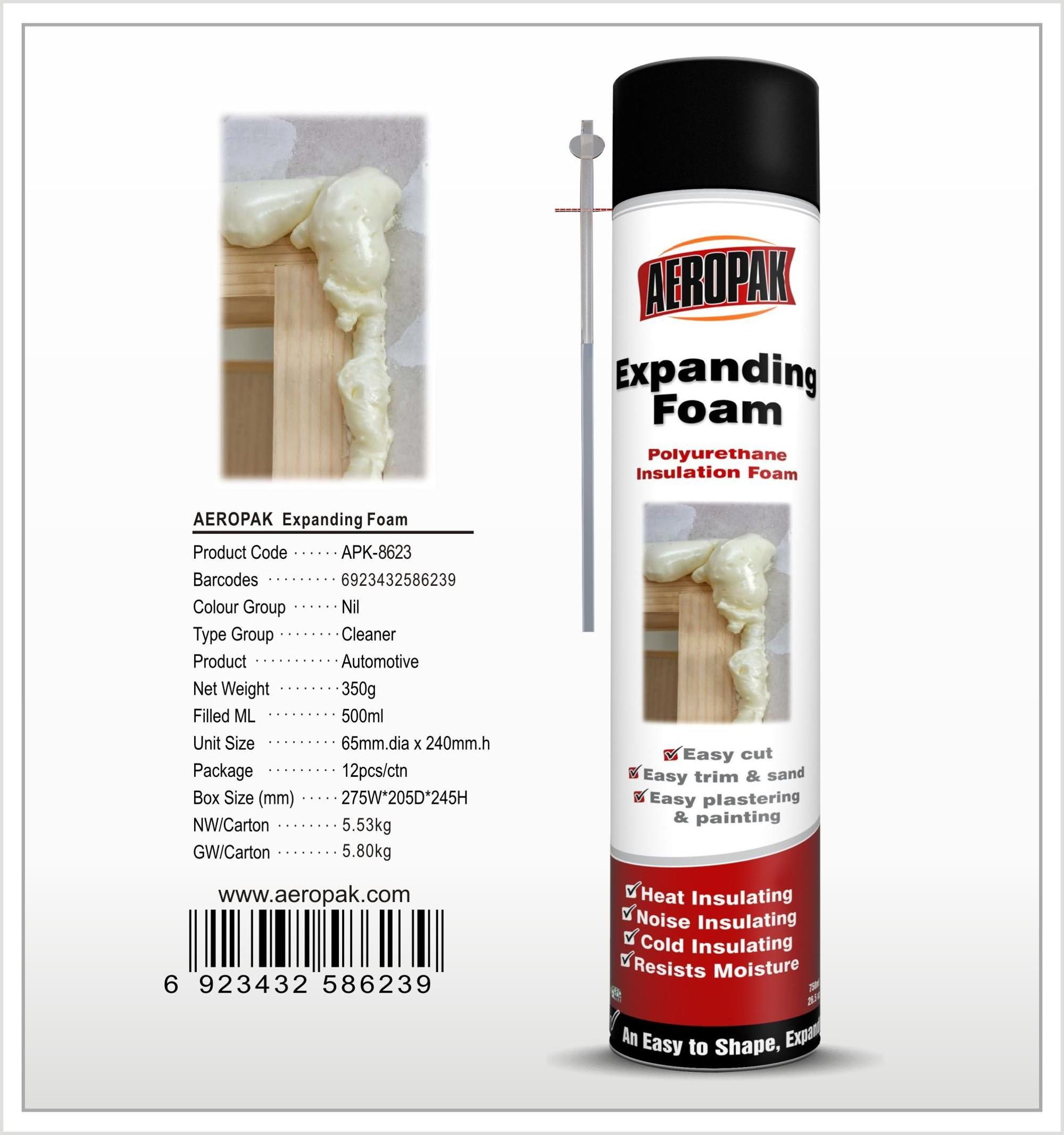 Aeropak waterproof Expanding polyurethane spray foam