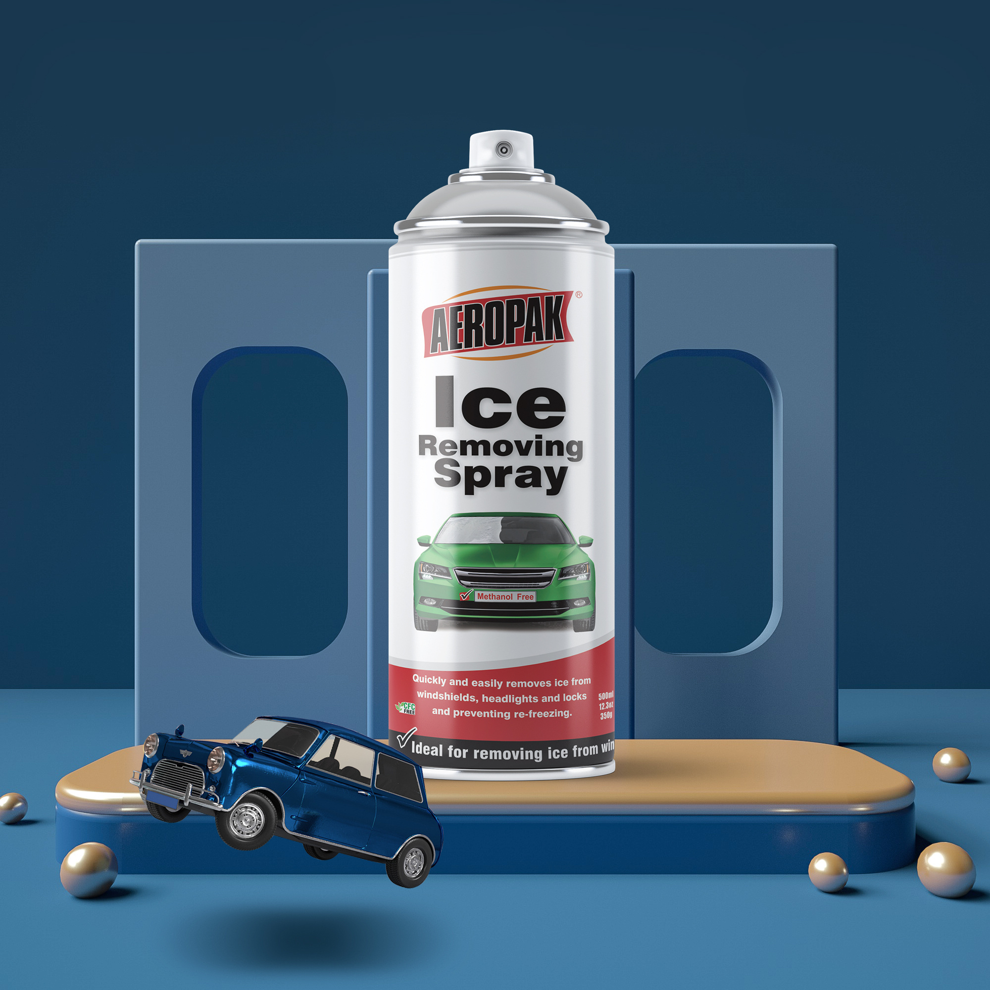 Aeropak Aerosol Winter Snow Remover Windshield Windscreen Car Glass Ice Melting Deicing Agent Spray