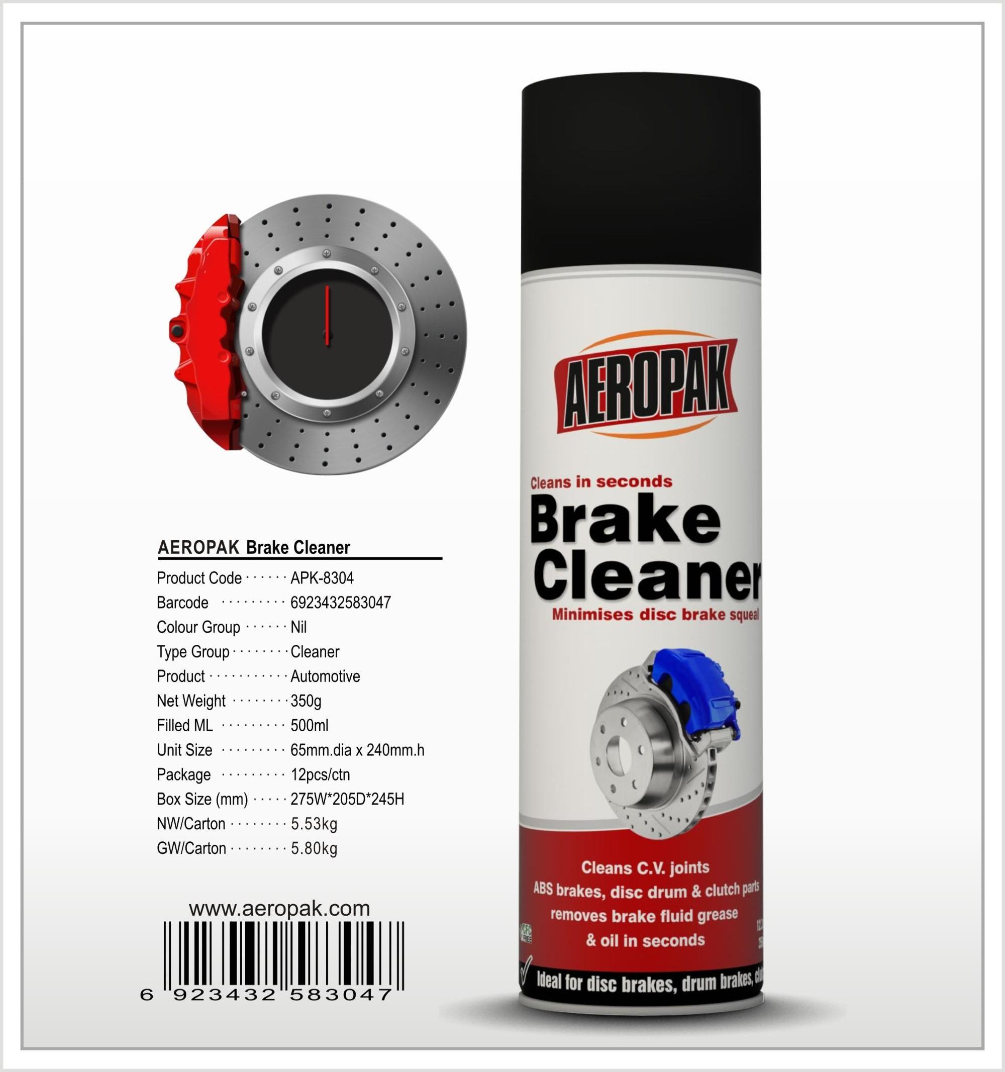 Aeropak Aerosol Auto Maintenance Products Brake Carb Cleaner