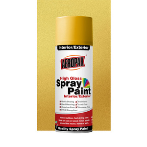 Aeropak 400ml Aerosol Acrylic Yellow Spray Paint