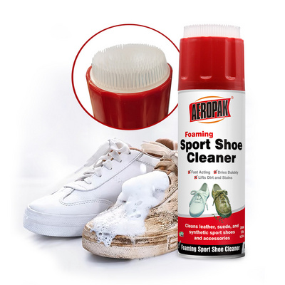 AEROPAK 200ML Aerosol Football Sneaker Sport Shoe Care Foam Spray Remove Odor White Shoe Cleaner