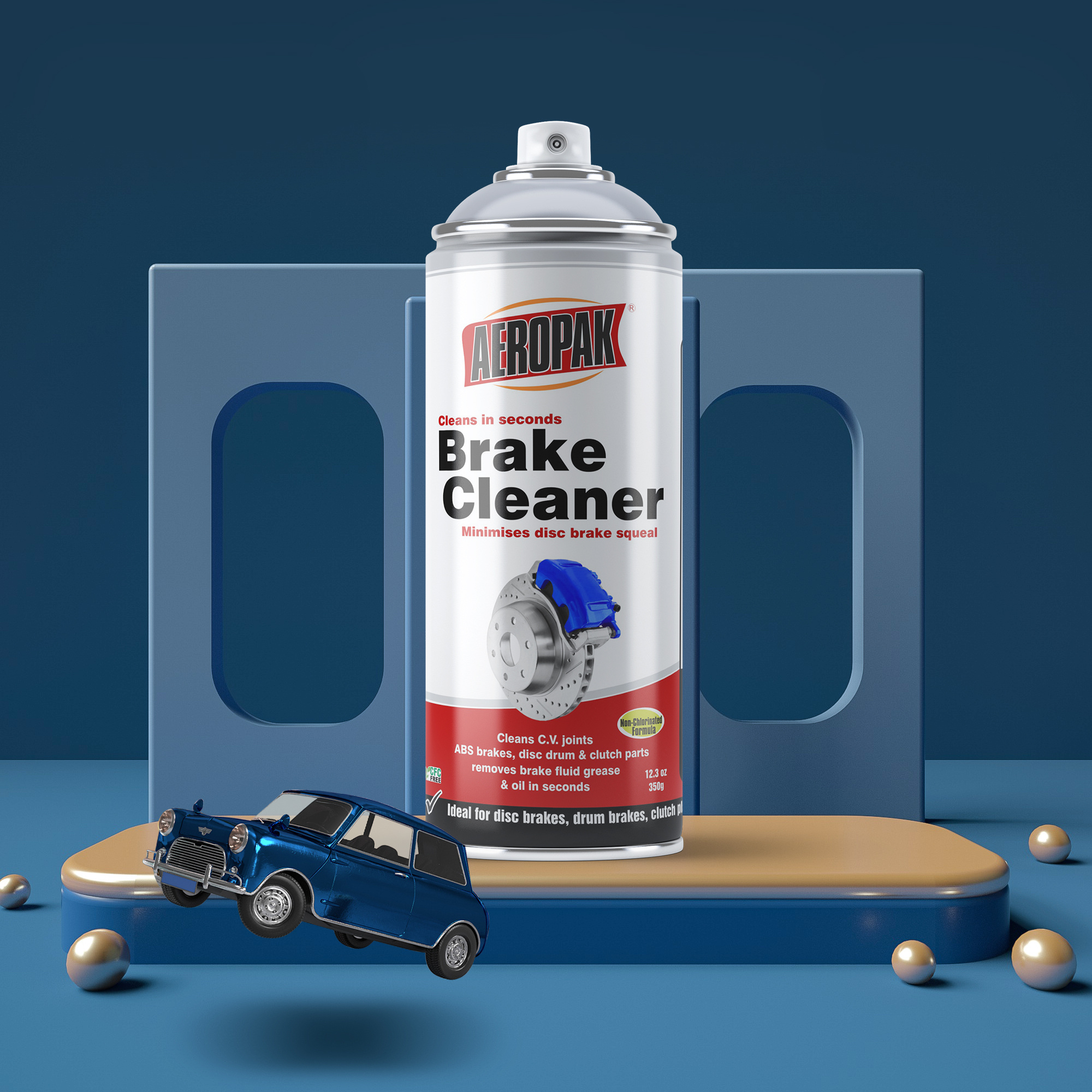 Car Detailing Aerosol Spray Products Efficient Cleaning Automatic Brake Parts Cleaner