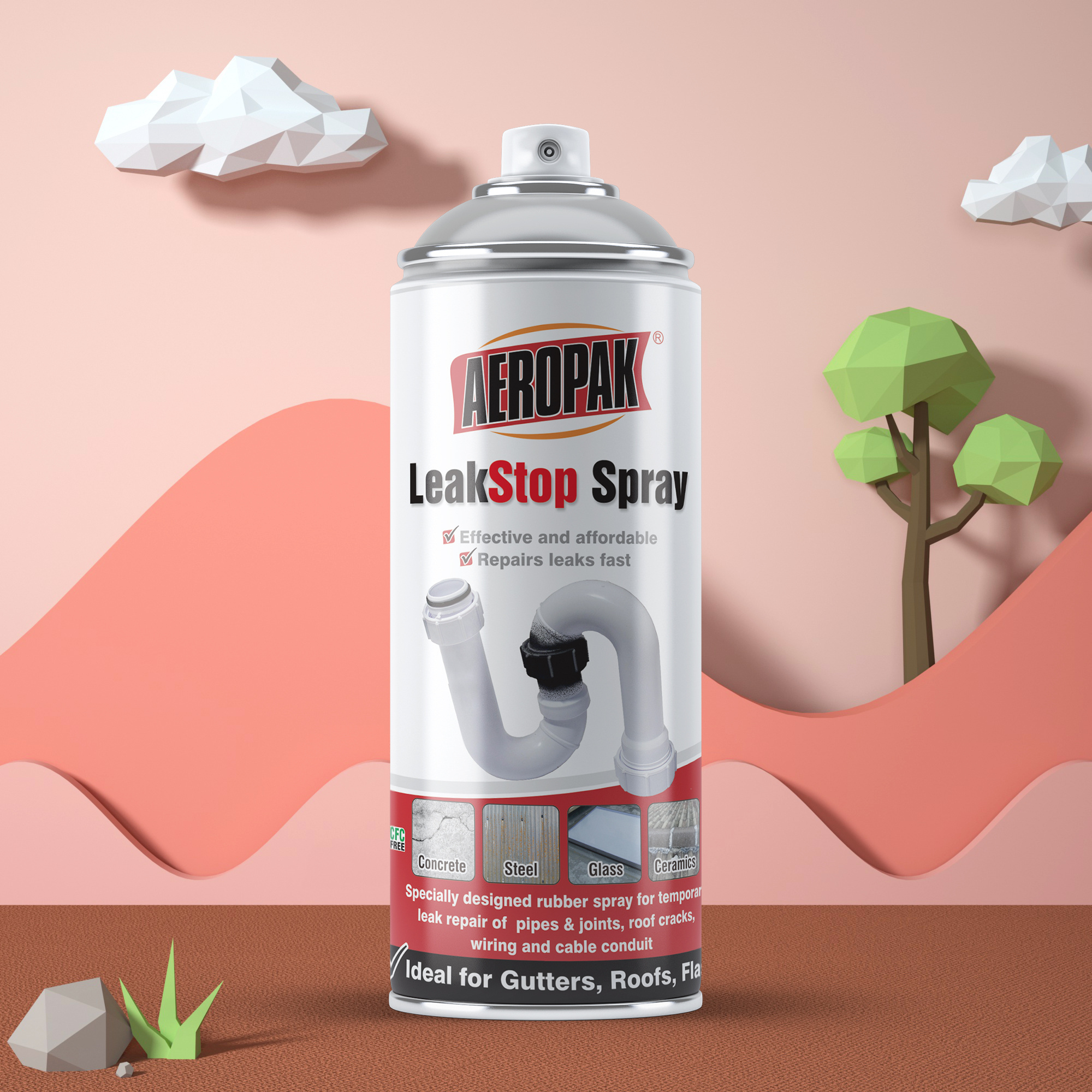 Aerosol Instant Rubber Waterproof Leak Stop Seal Sealant Spray