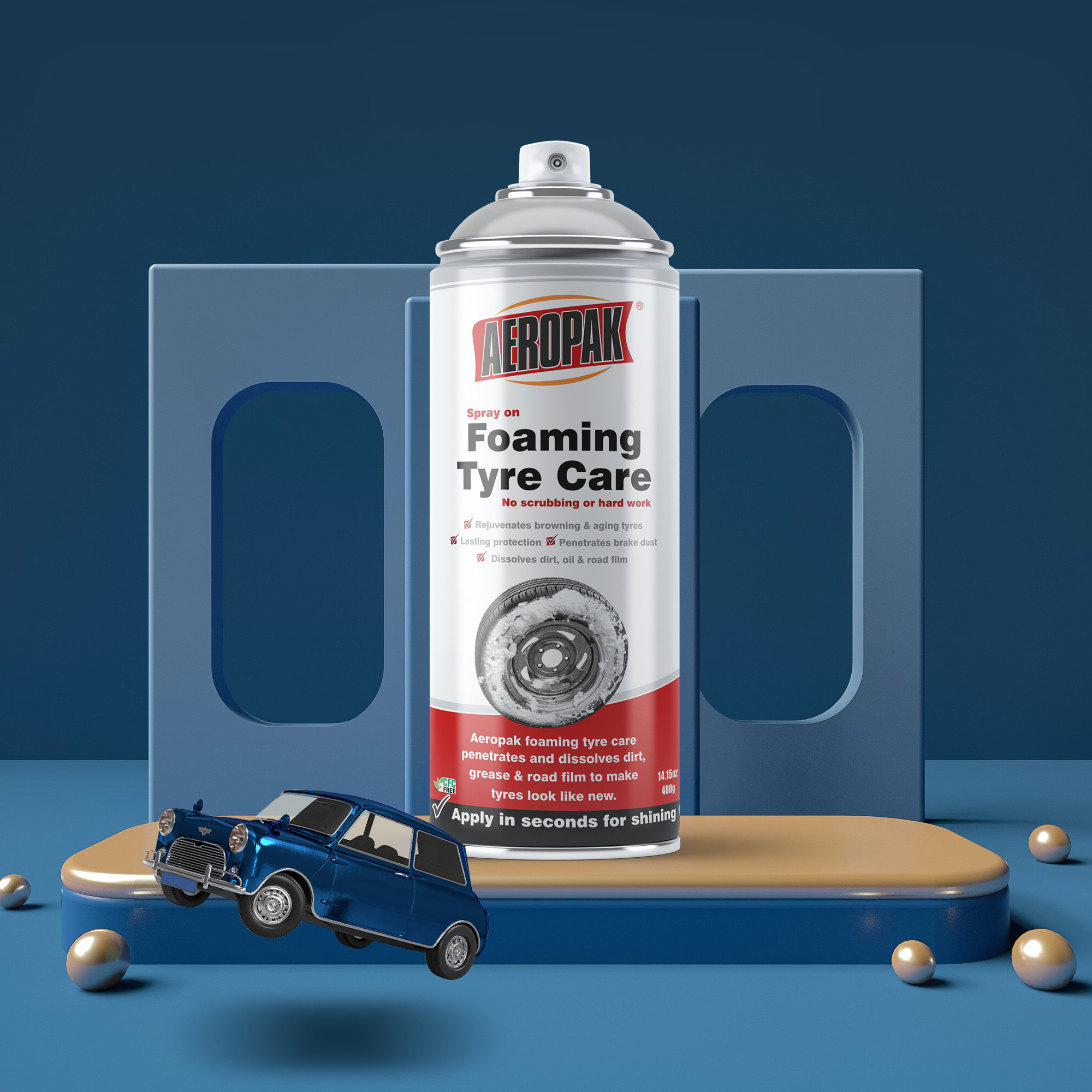 Car Care Products Aerosol Tire Tyre Foam Cleaner Spray