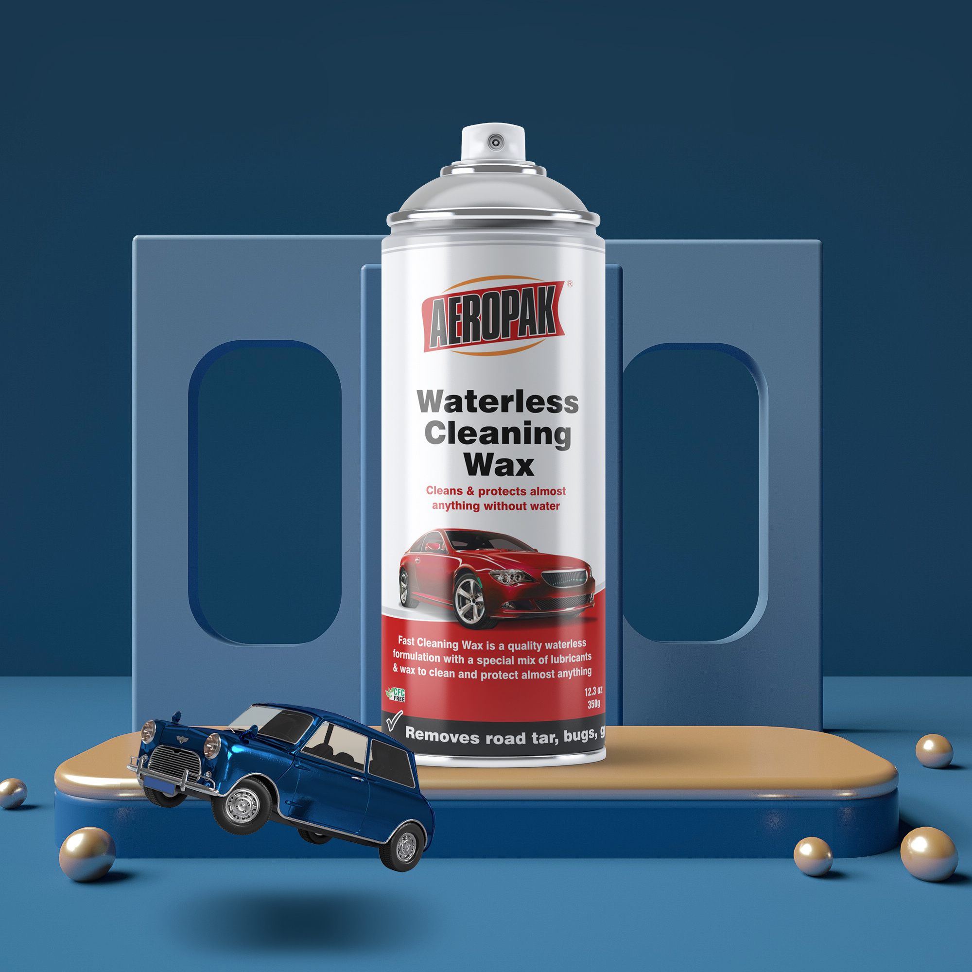 500ml Aerosol Waterless Car Wash Wax Polish Spray