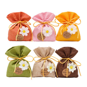 Wholesale Fabric Scented Closet Drawer Home Fragrance Sachet Bags for Car Air Freshener Adding Real Dry Plants Extract