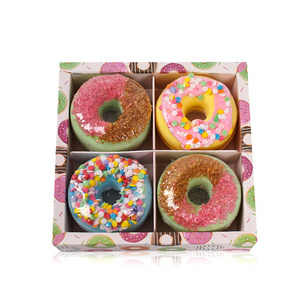 Wholesale Bath Fizzer Ball Mini Gift Set Organic Cleansing Donut Kids Shape Bubble Bath Bomb