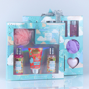 Shower Gel Oem Spa Gift Packaging Bath Set For Women, Bath Bomb With Gift Inside