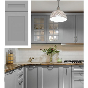 American modern  grey shaker wood kitchen cabinet